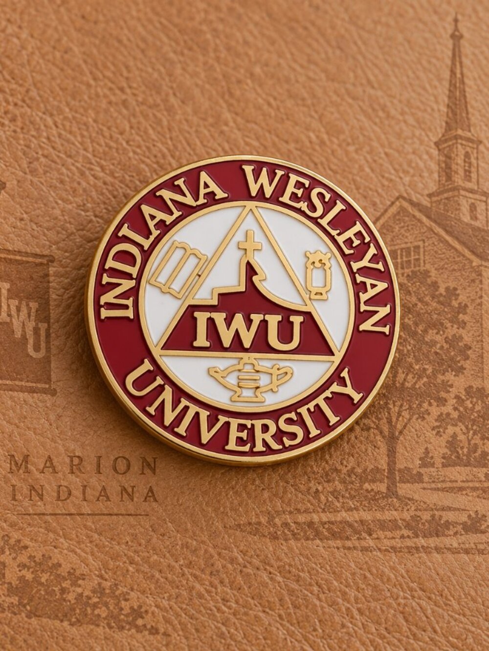 Indiana Wesleyan University IWU Vintage Lapel Pin - Marion IN Christian School